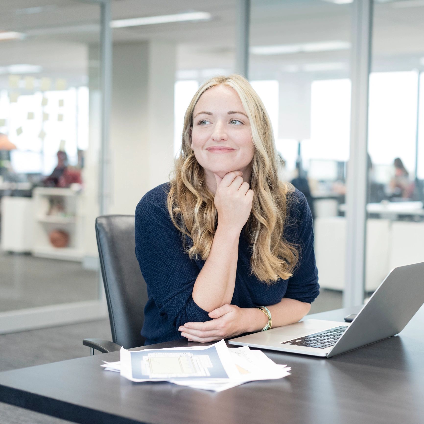 Portrait of a business professional at a desk